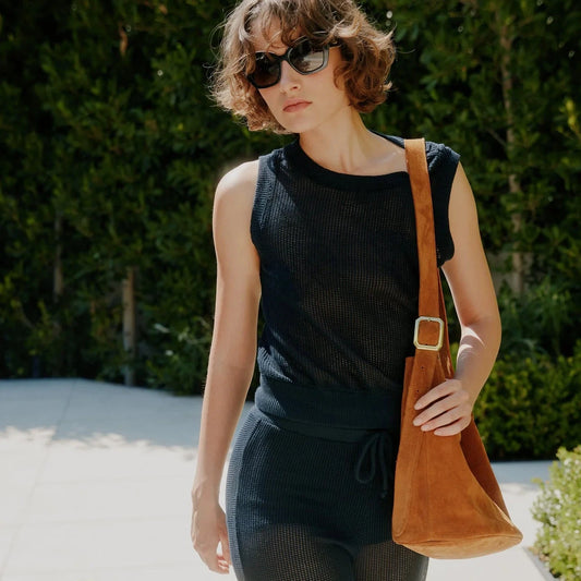 Soleil Mesh Tank - Black