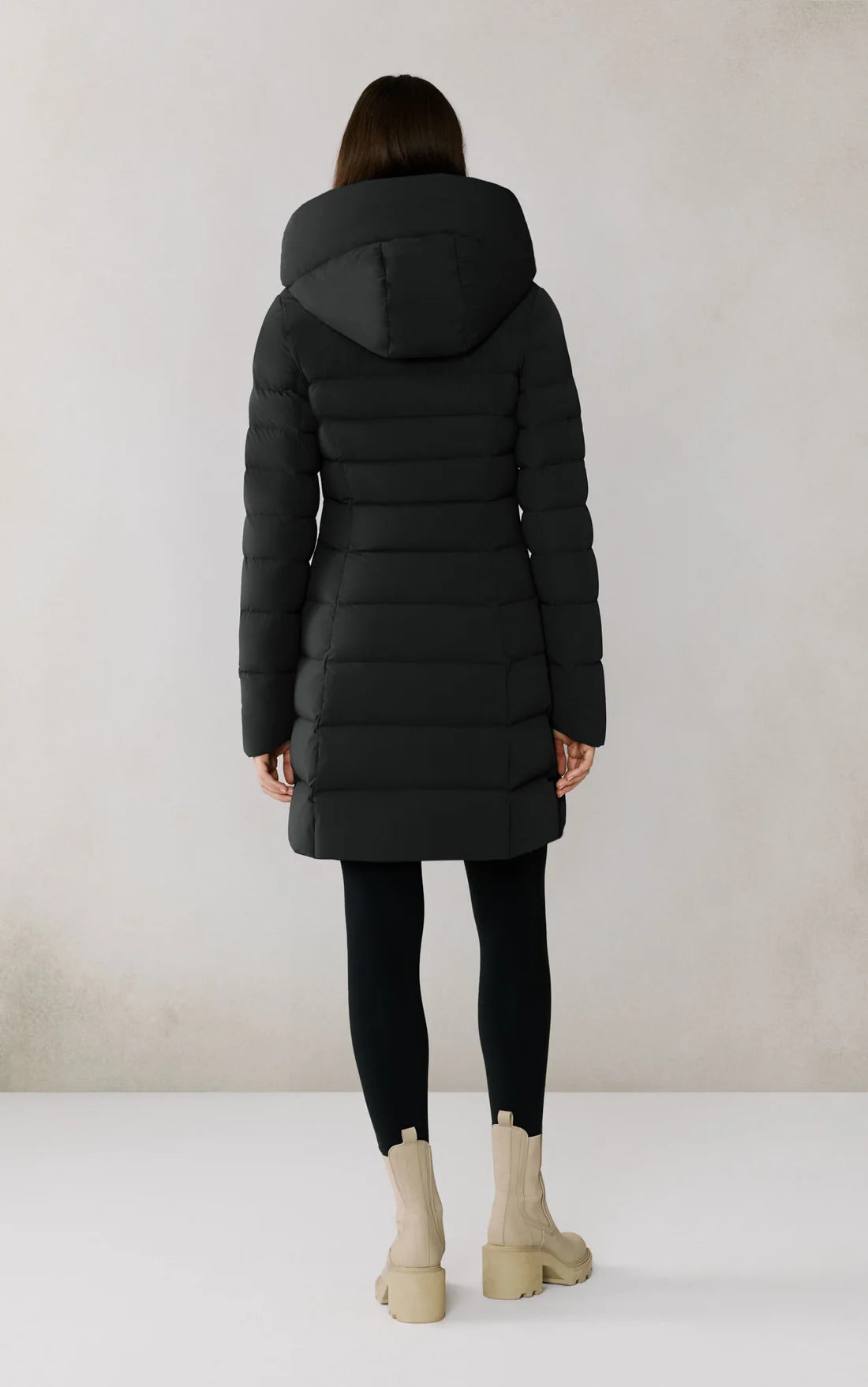 Judy-M Stretch Down Coat - Black