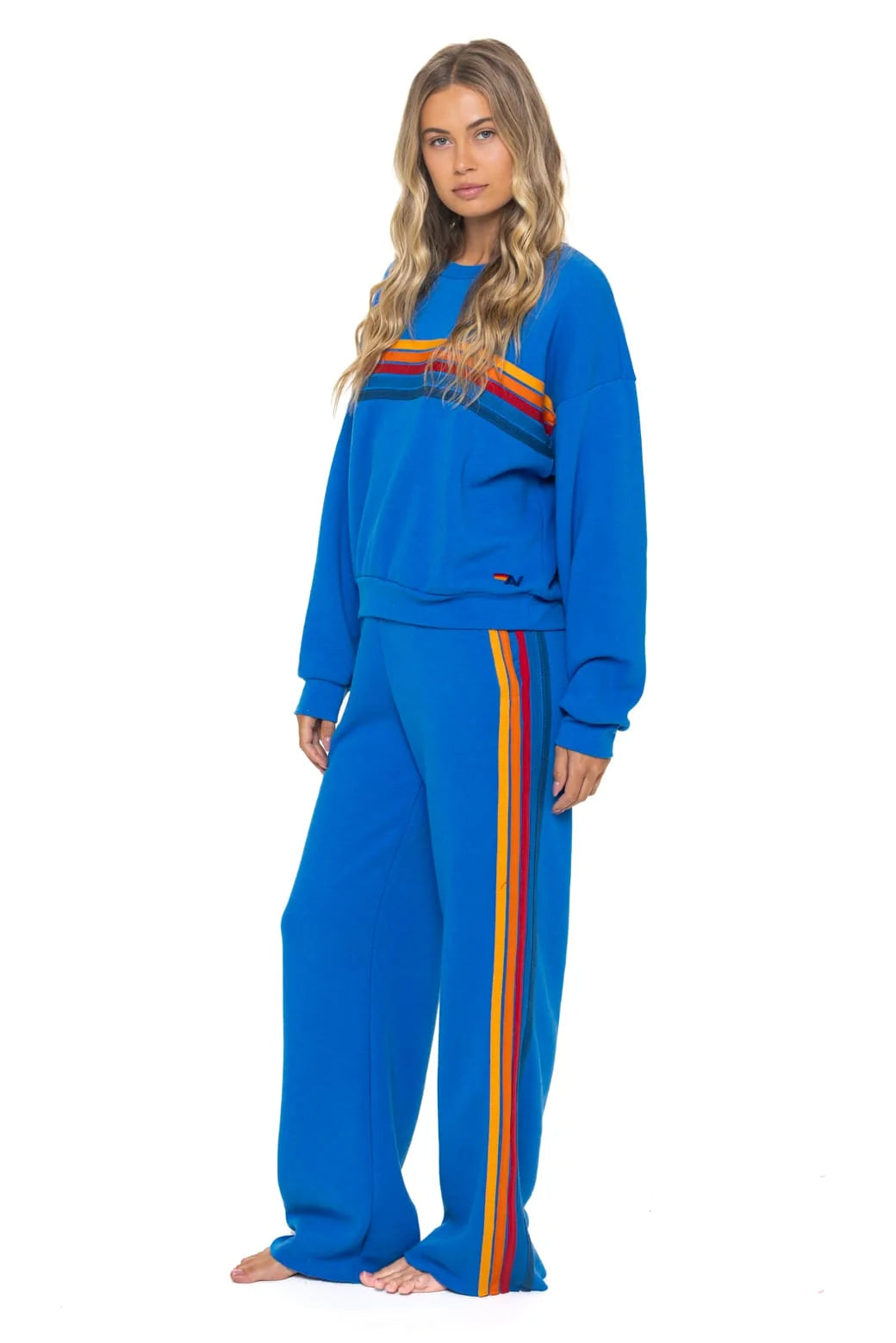 5 Stripe Pullover Relaxed - Ocean