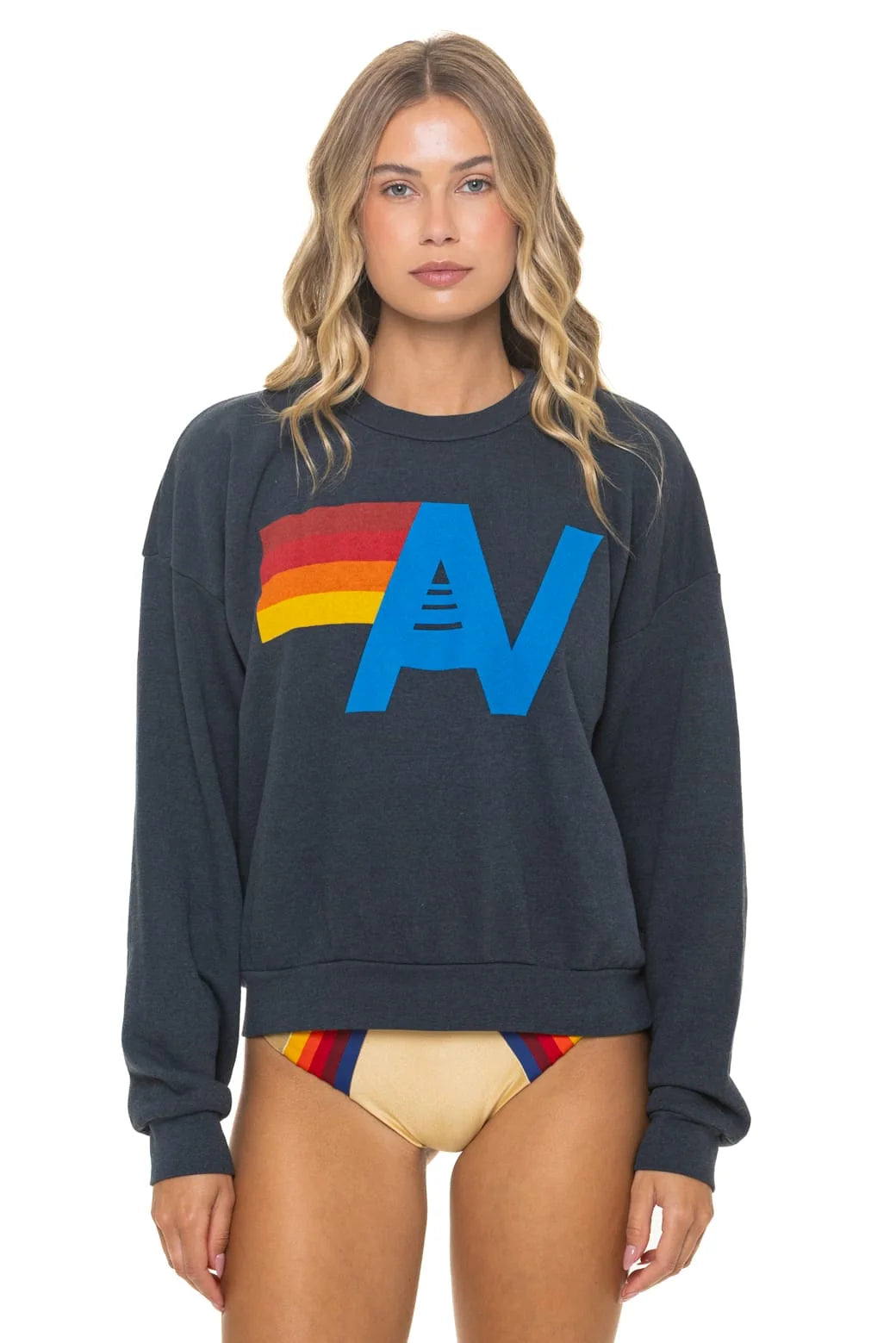 Logo Crew Relaxed - Charcoal