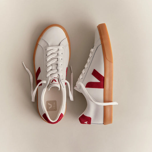 Esplar Leather - White / Pepper