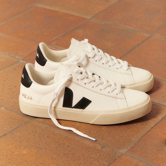 Campo Leather - White / Black
