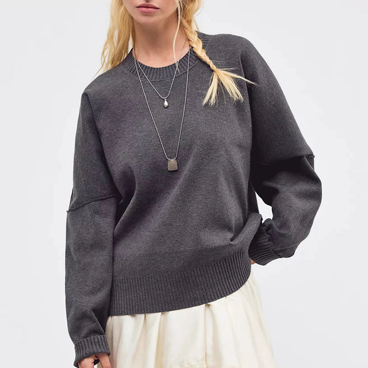Alma Pullover - Charcoal Heather