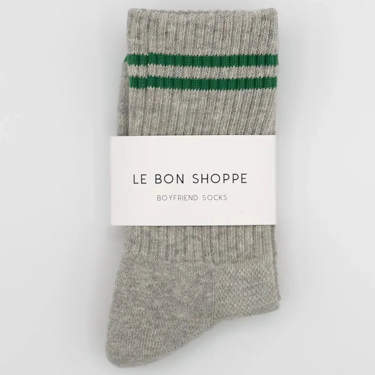 Boyfriend Socks - Light Grey