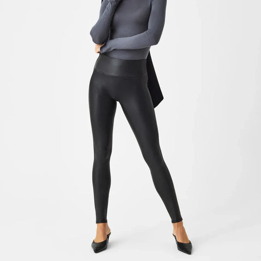 Faux Leather Leggings - Black