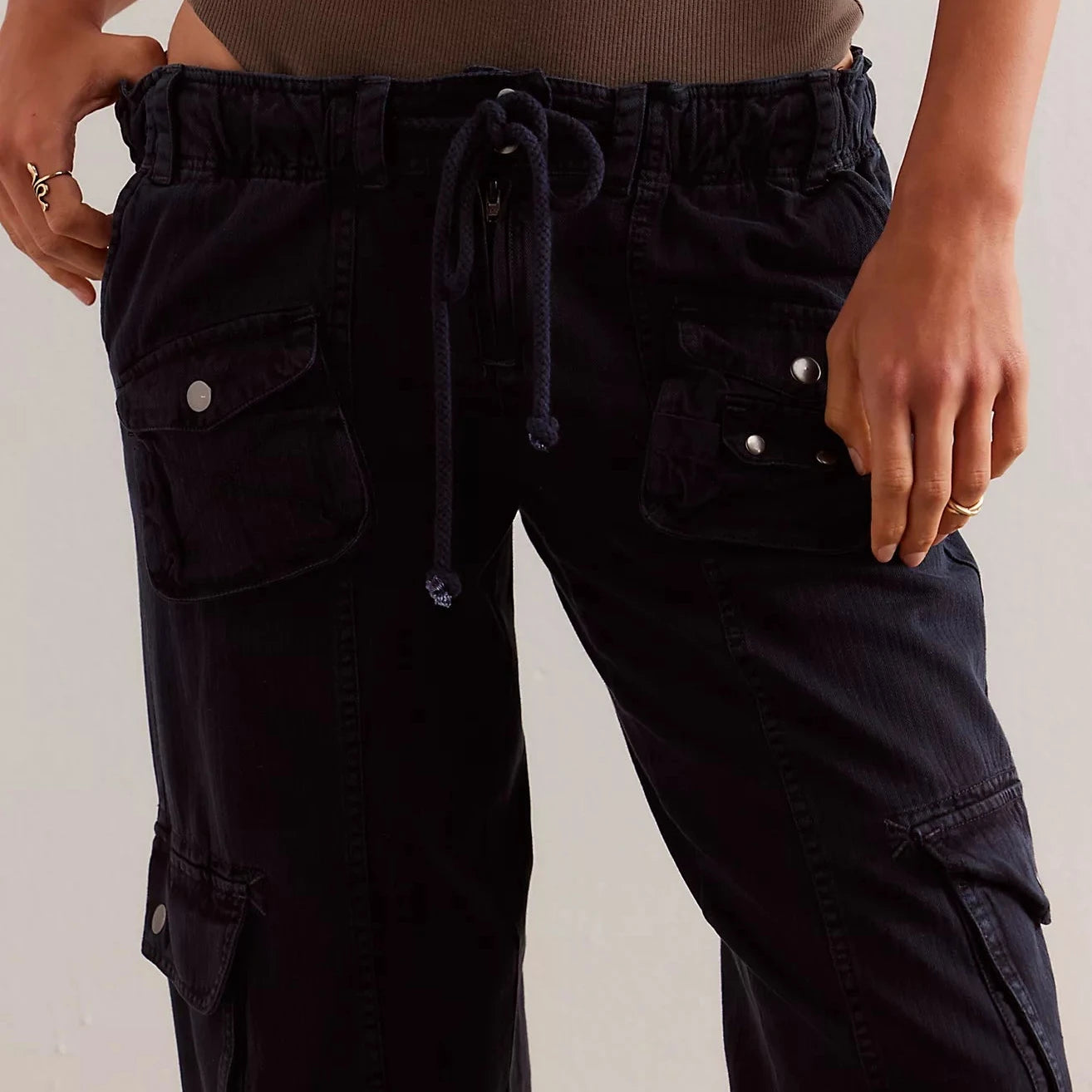 Tahiti Cargo Pants - Jet Black