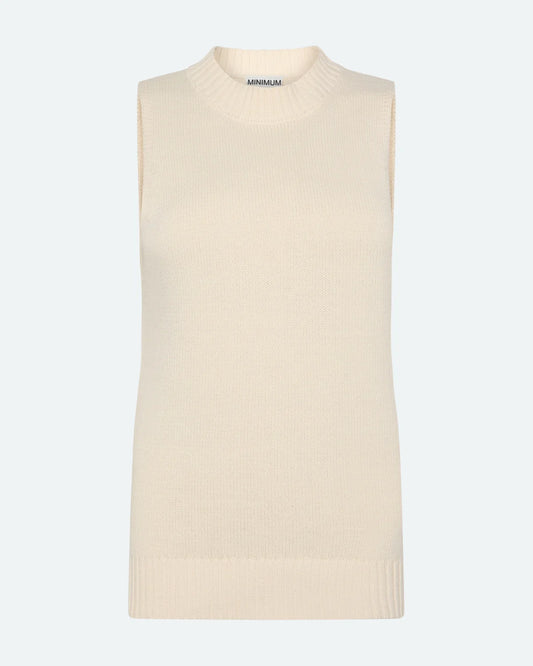 Mai Knit Vest - Brown Rice