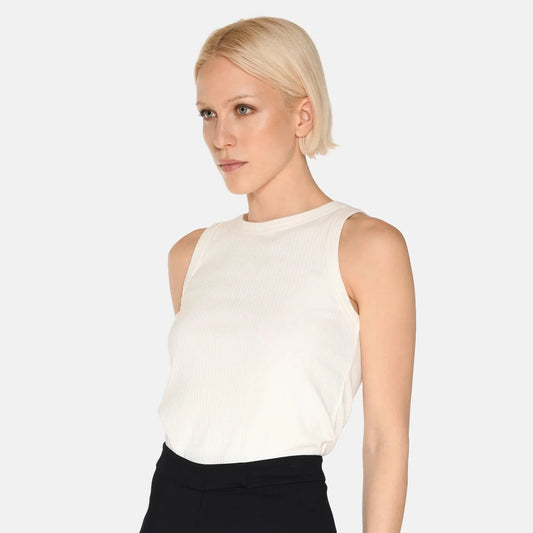 Lila Tank Top - Coco Milk