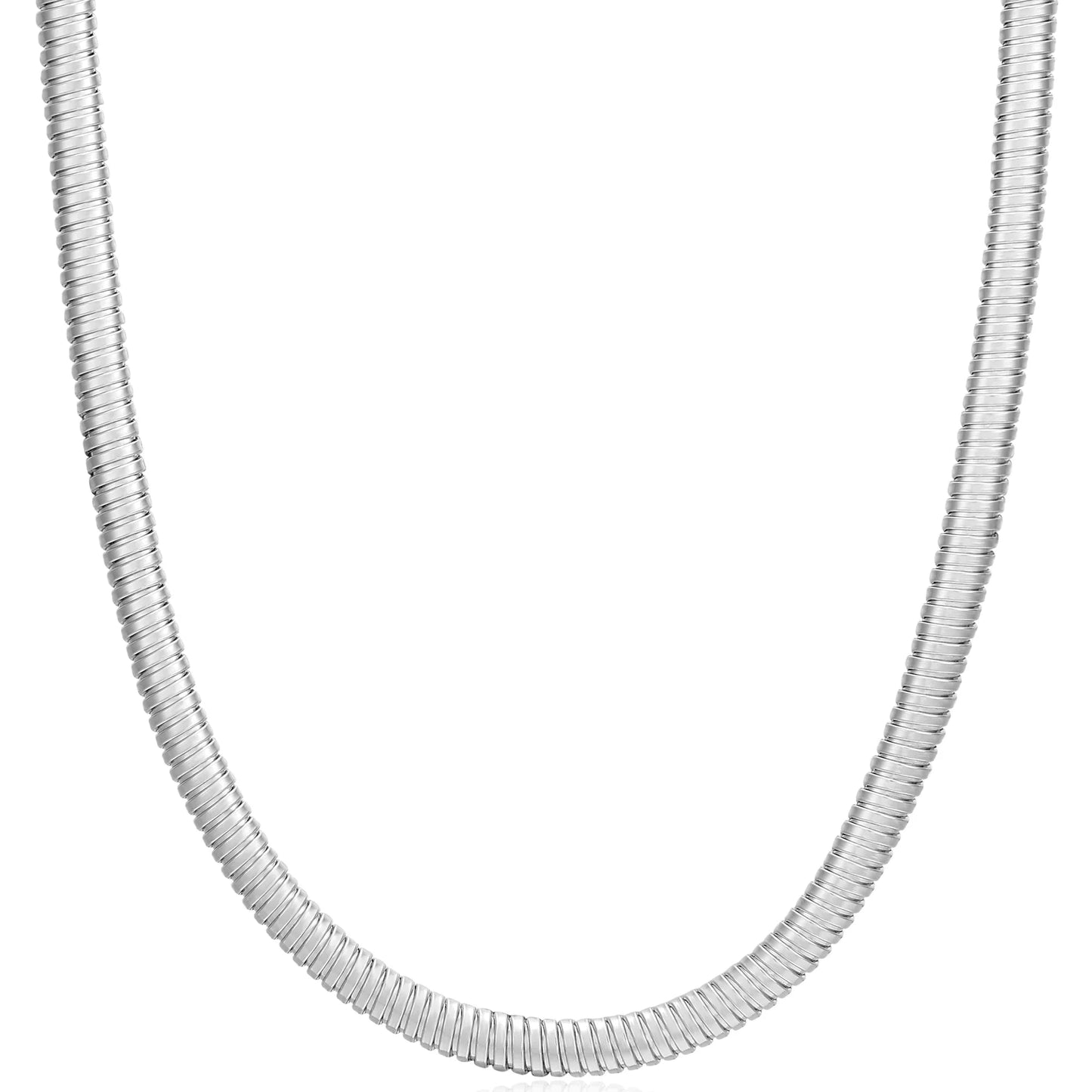 Mini Flex Snake Chain Necklace - Silver