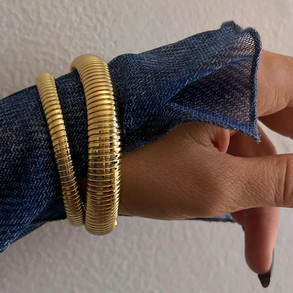 Mini Flex Snake Chain Bracelet - Gold