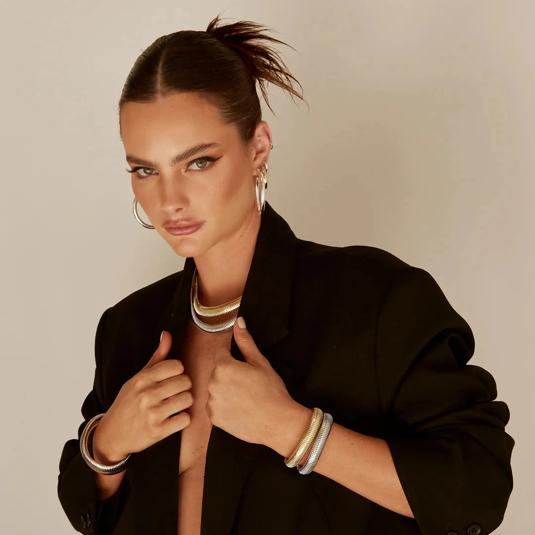 Flex Snake Chain Bracelet - Gold