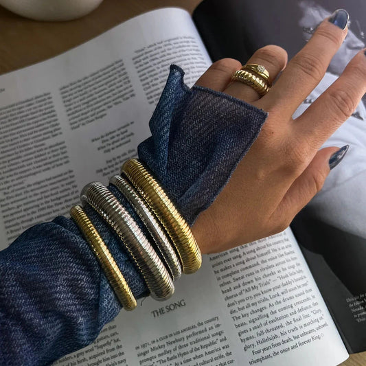 Flex Snake Chain Bracelet - Gold