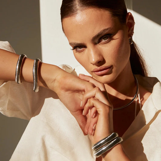 Flex Snake Chain Bracelet - Silver