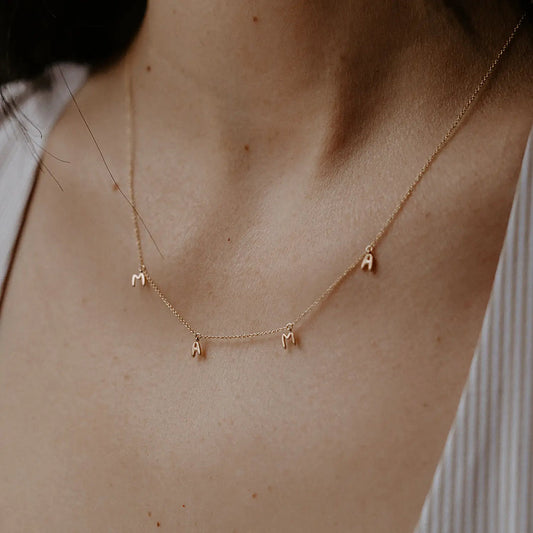 The Mama Necklace - Yellow Gold