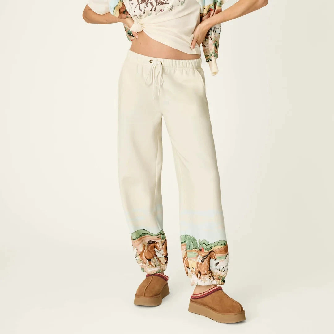 Untamed Spirit Joggers - Nude