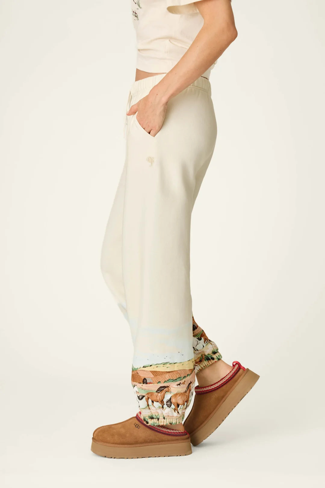 Untamed Spirit Joggers - Nude