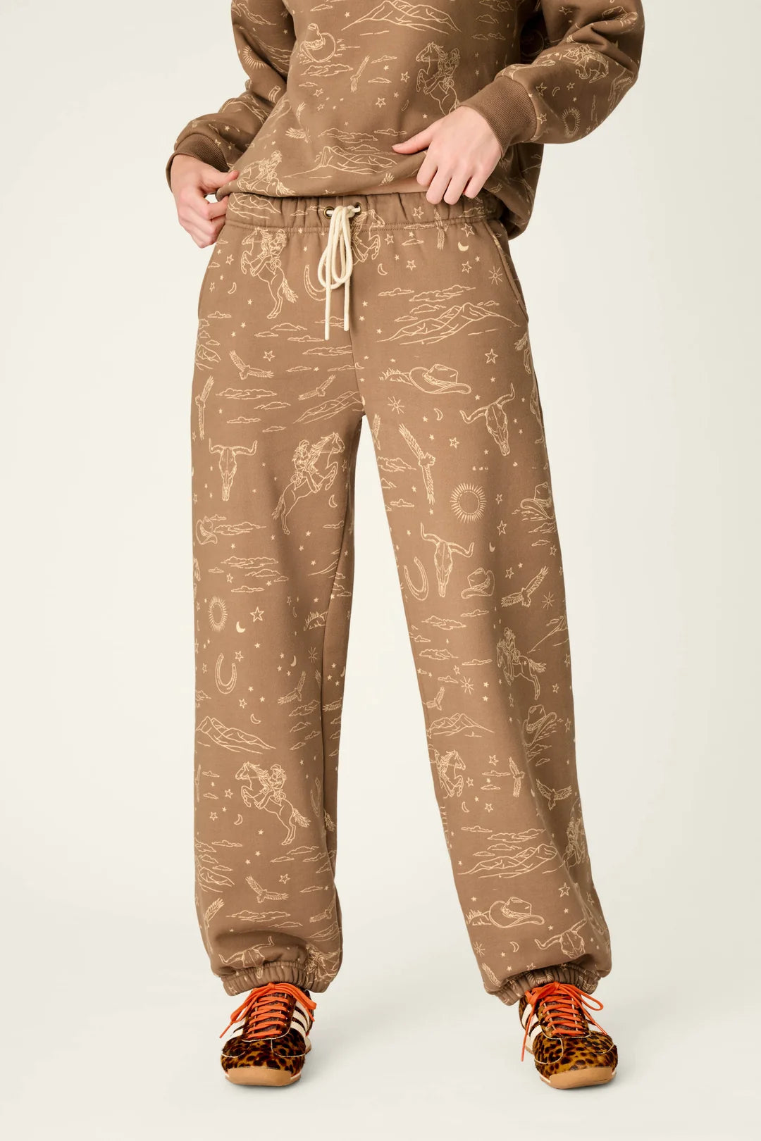 Ride 'Em Cowgirl Joggers - Taupe