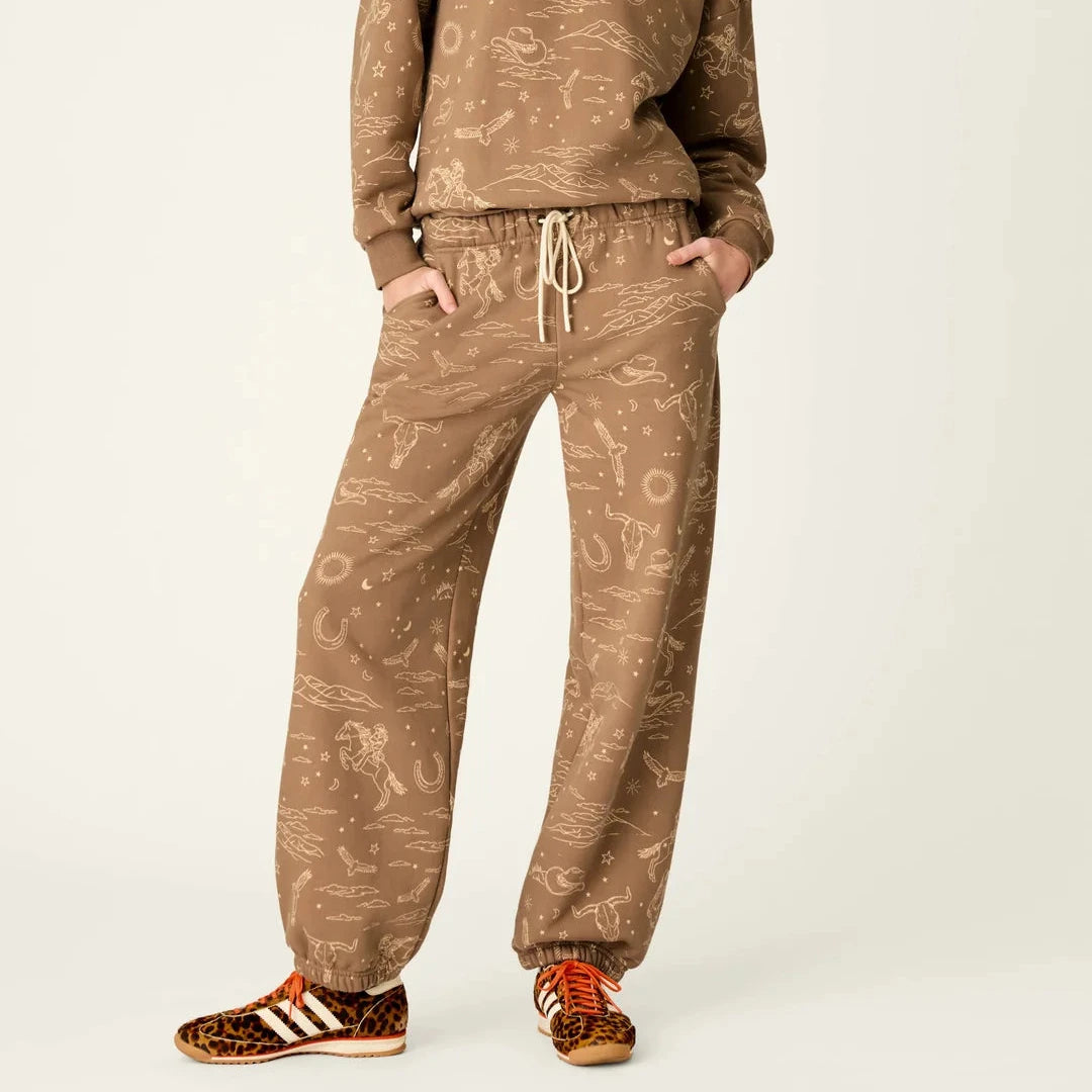 Ride 'Em Cowgirl Joggers - Taupe