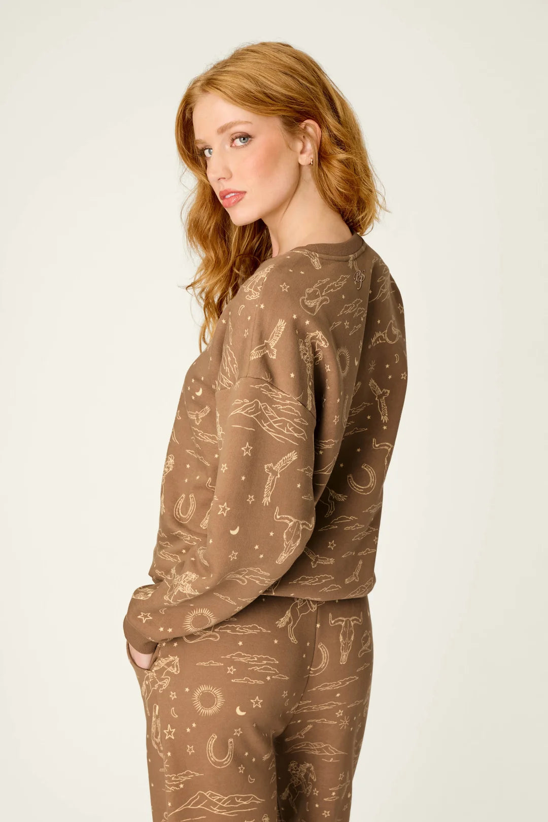 Ride 'Em Cowgirl Sweatshirt - Taupe