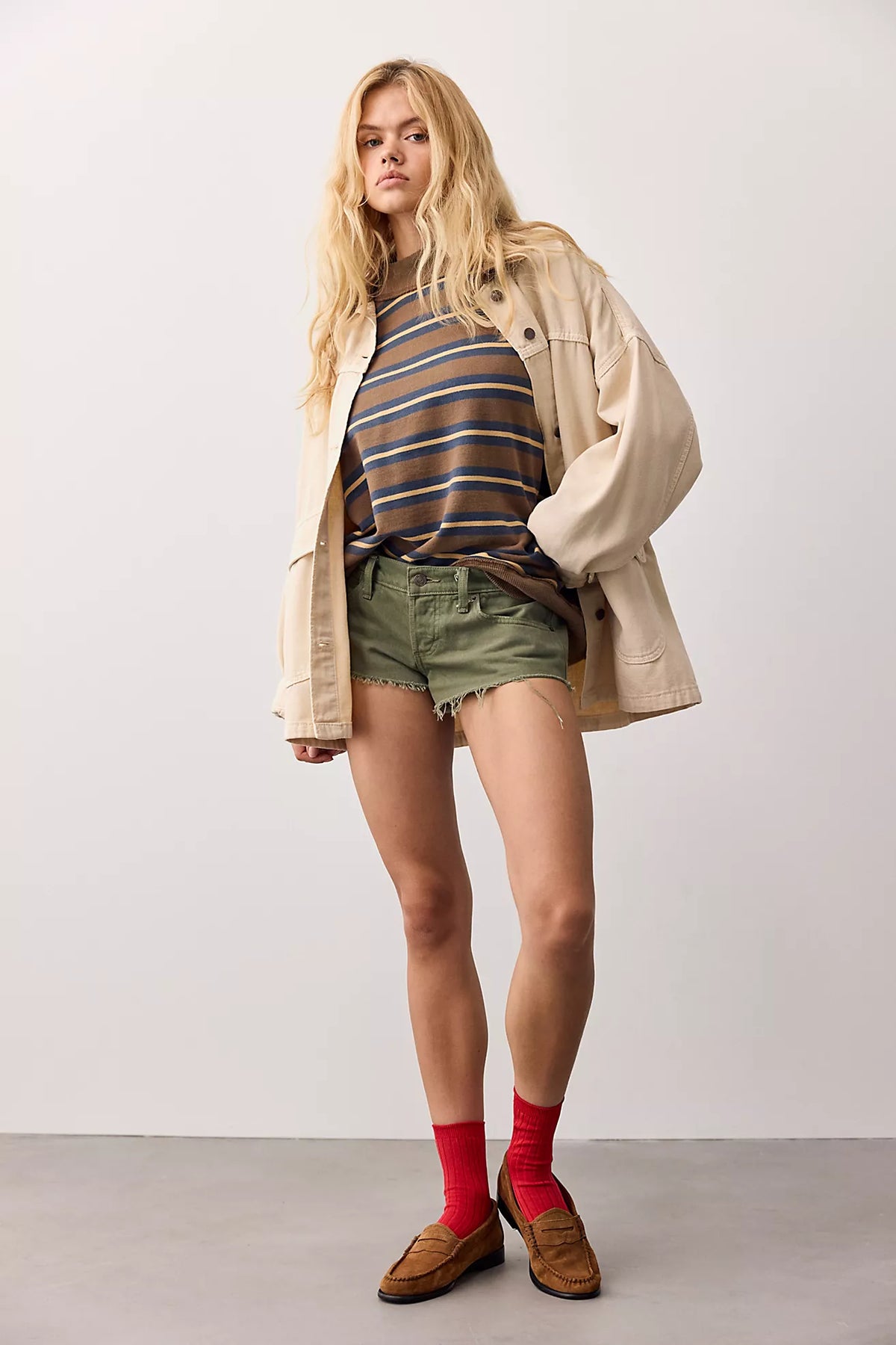 Palm Springs Striped - Army Combo