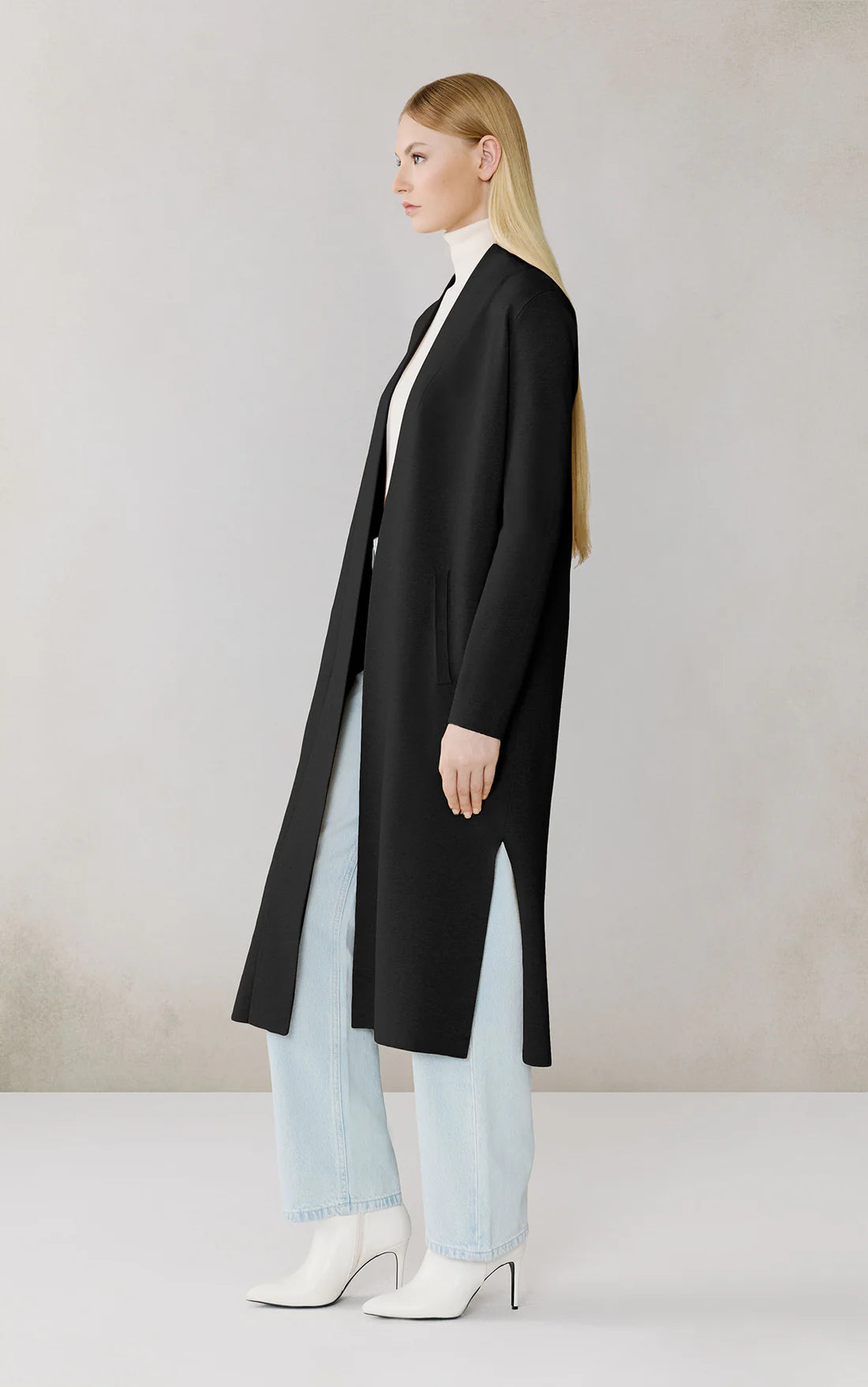 Zola Maxi Coatigan - Black