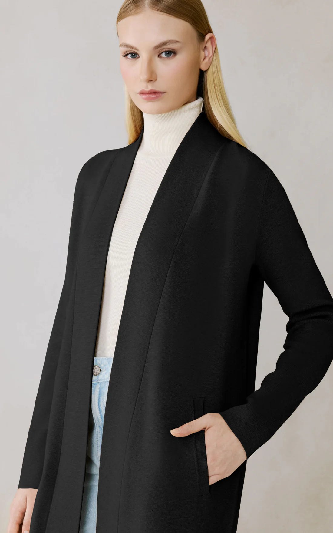Zola Maxi Coatigan - Black