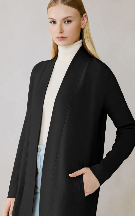Zola Maxi Coatigan - Black