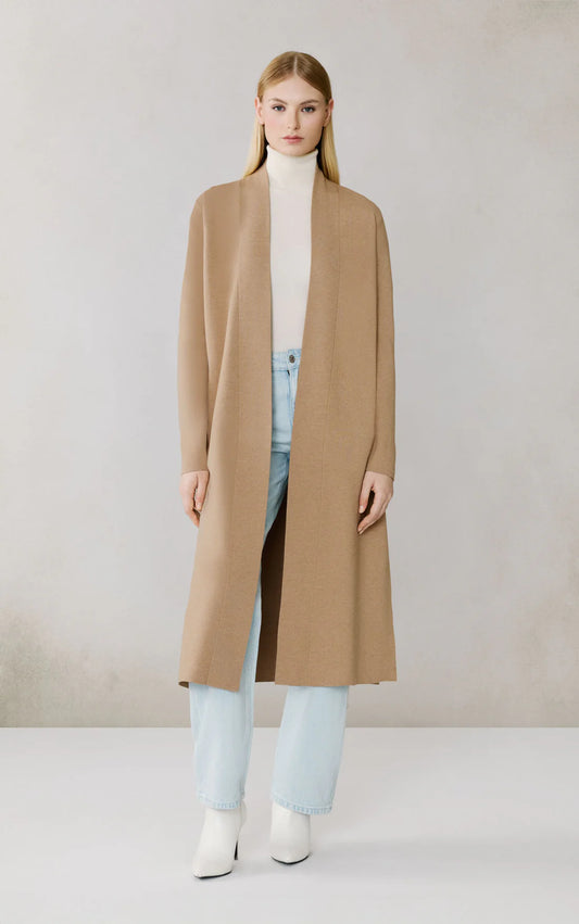 Zola Maxi Coatigan - Teak Heather