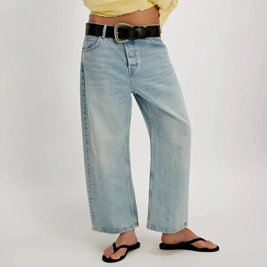 Deep Trance Dropped Boyfriend Jeans - Sweet Dreams
