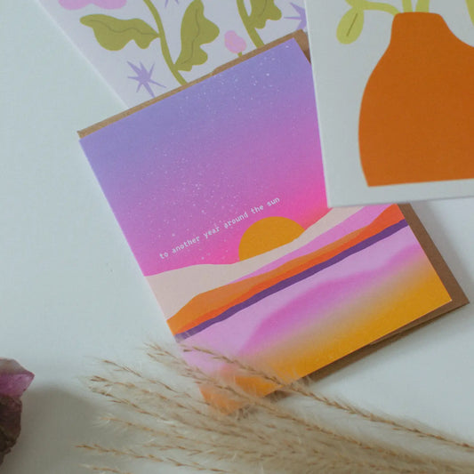 Another Year Around the Sun Birthday Card
