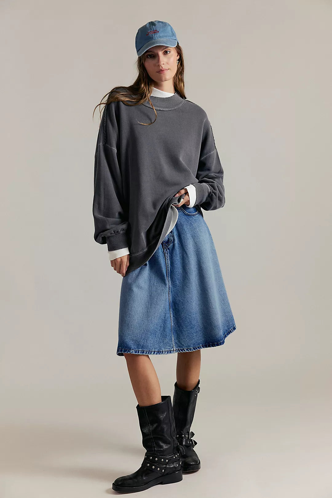 Palm Springs Pullover - Washed Black