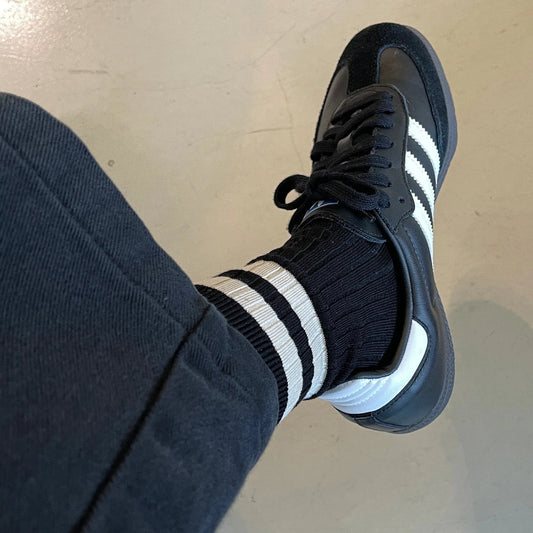 Her Varsity Socks - Black