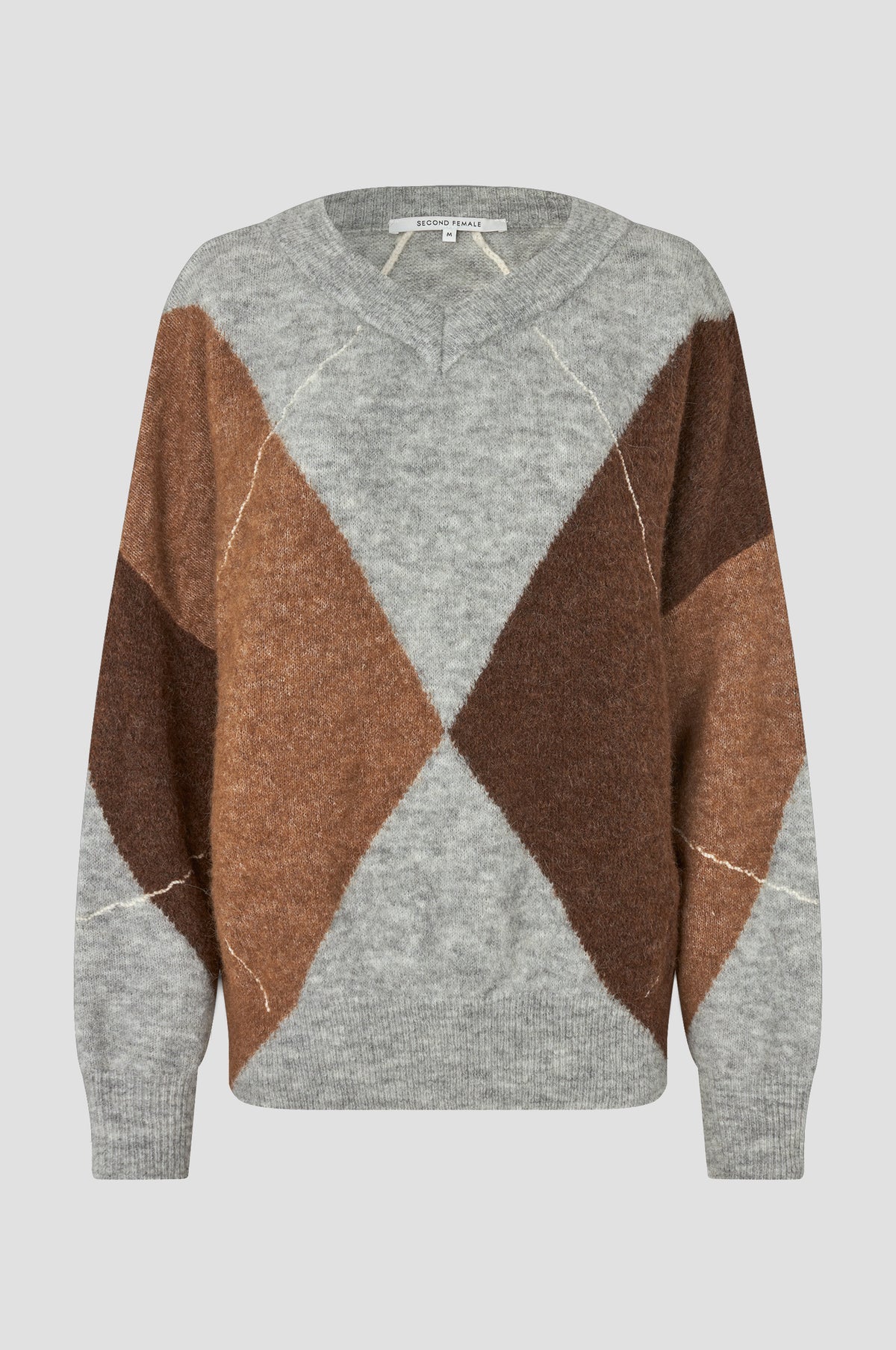 Forca Knit V-Neck - Light Grey