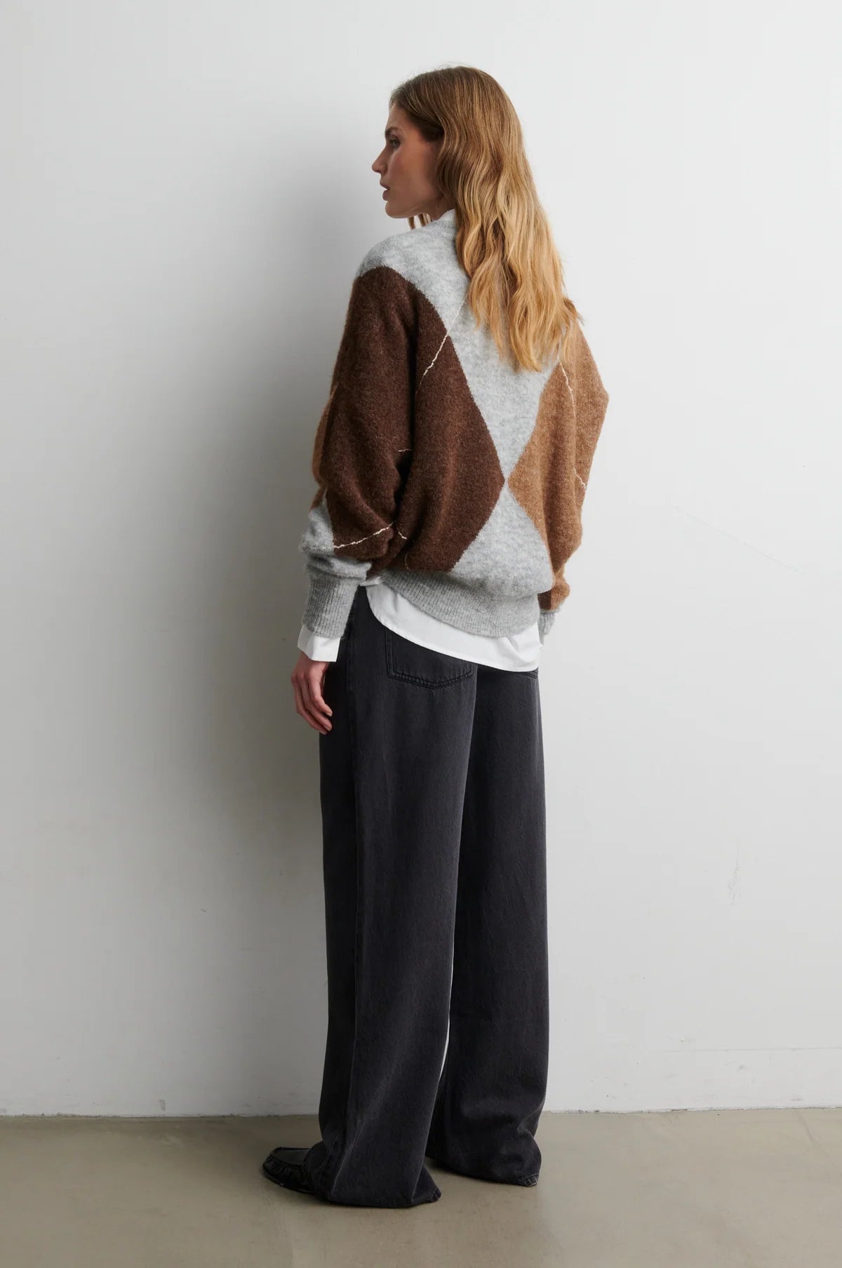 Forca Knit V-Neck - Light Grey