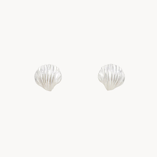 High Tide Shell Earrings - Silver