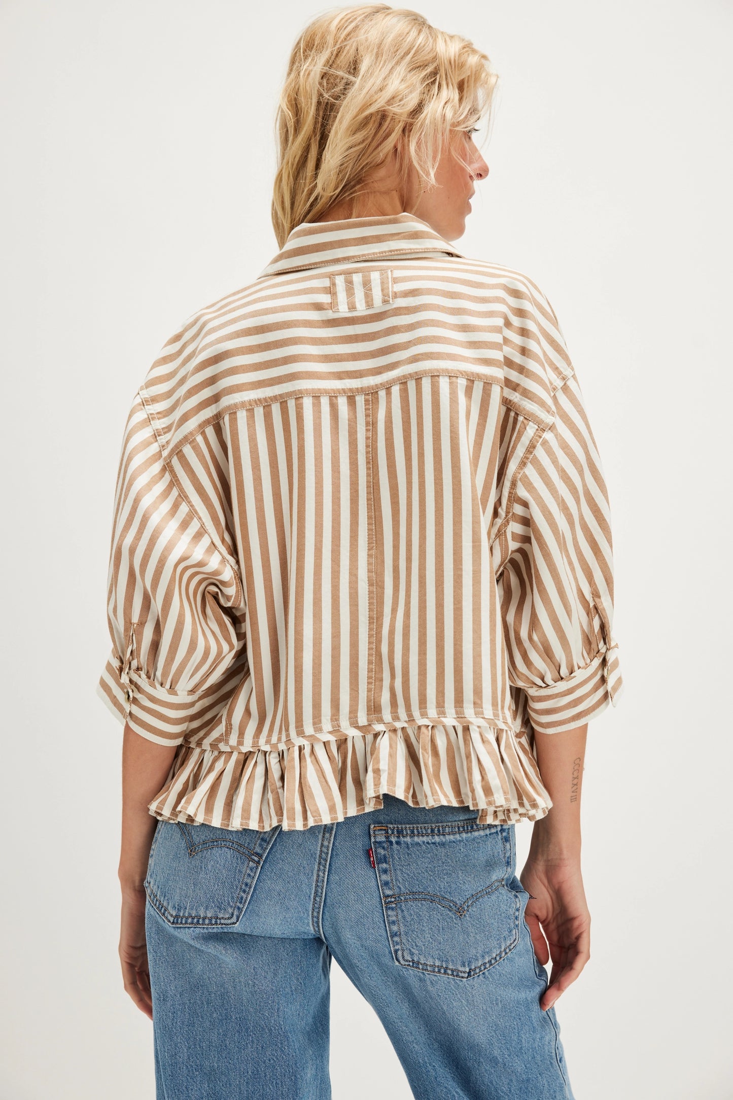 Bailey Stripe Shirt - Neutral Combo
