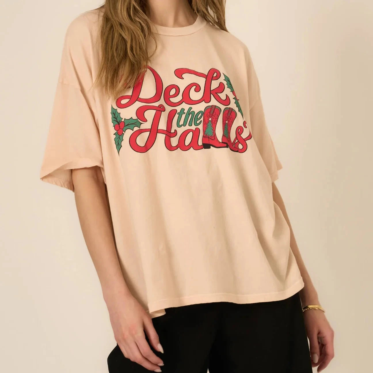 Deck the Halls Perfect Boyfriend Tee