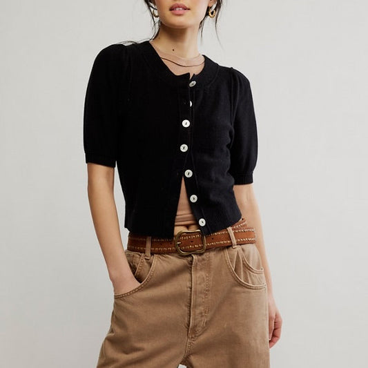 Isla Cardigan - Velvet Black