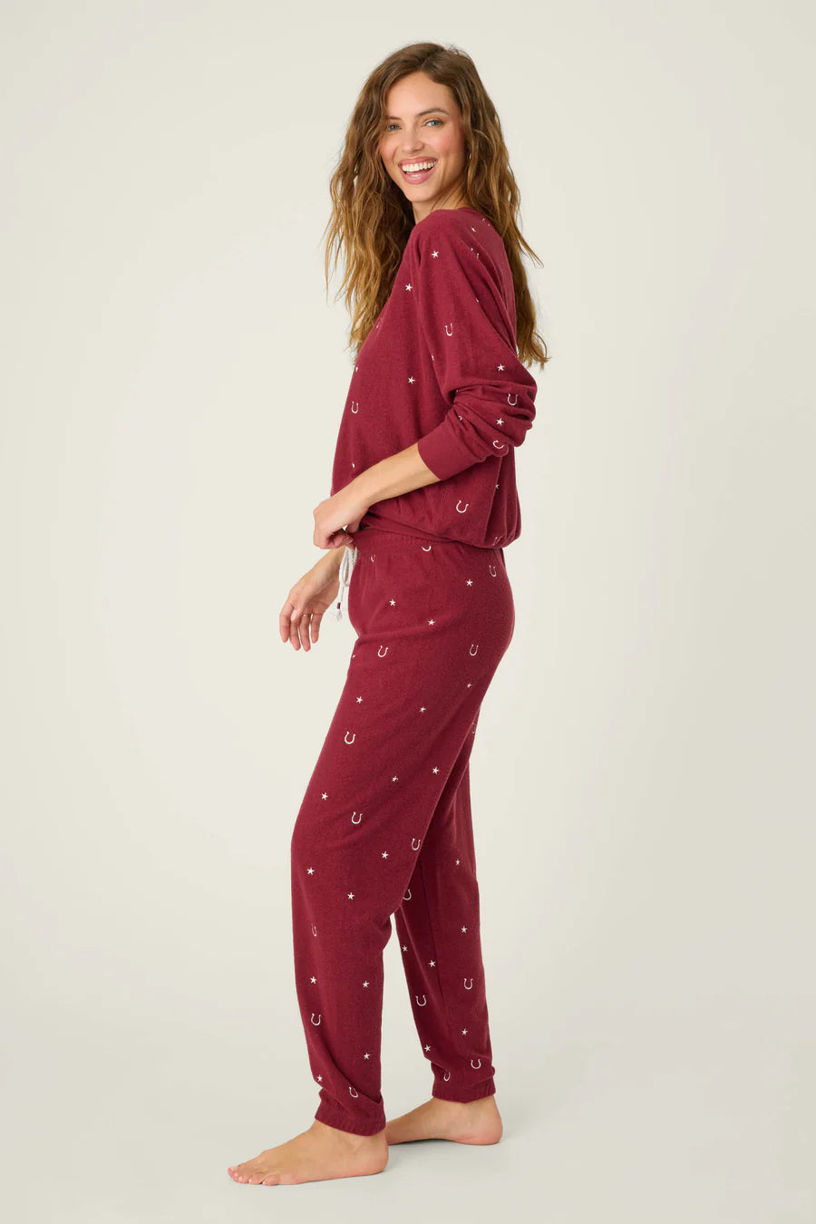Hold Your Horses Horseshoe Embroidered Lounge Set