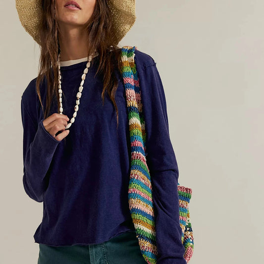 Nova Tee Long Sleeve - Peacoat