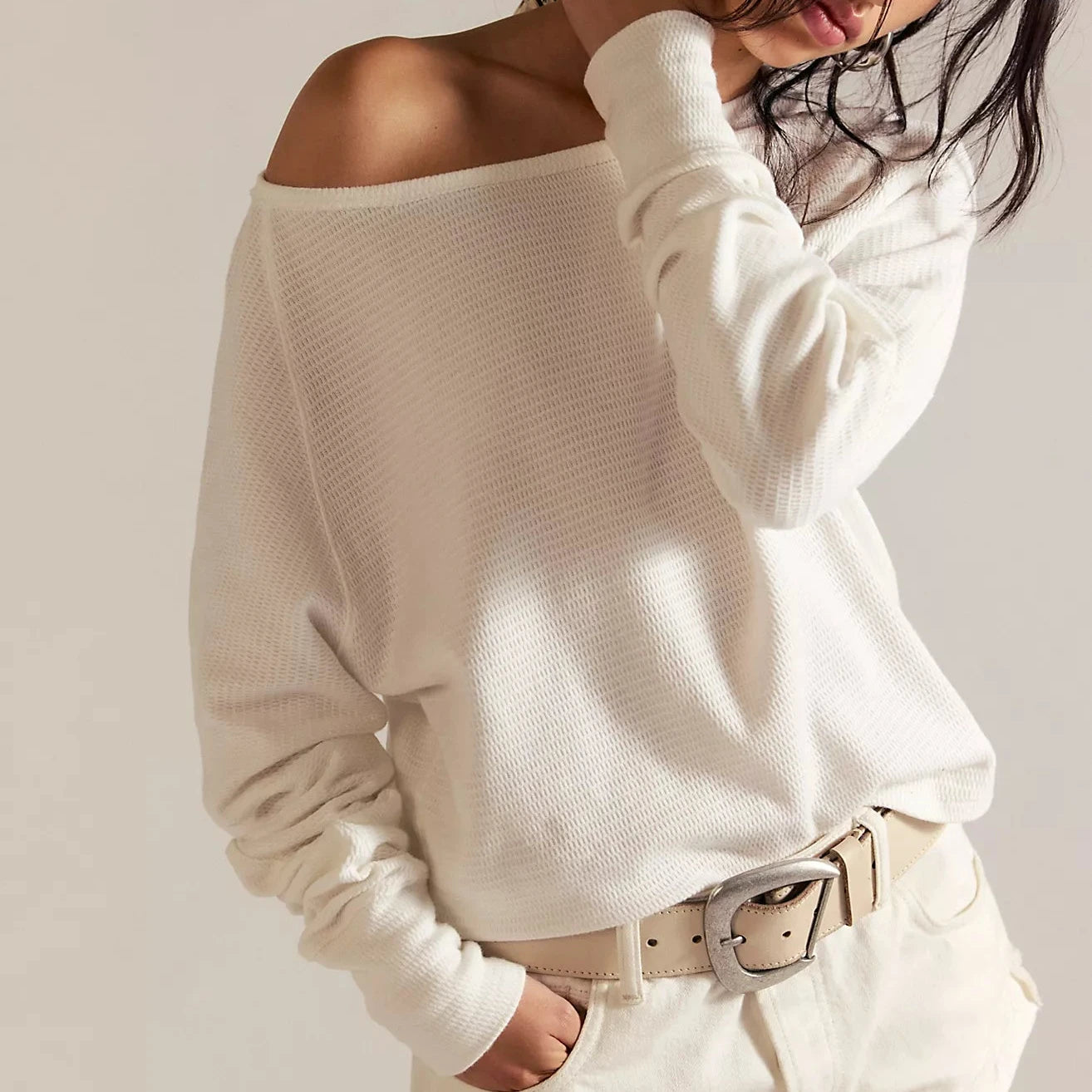 Jess Long Sleeve - Clean Ivory