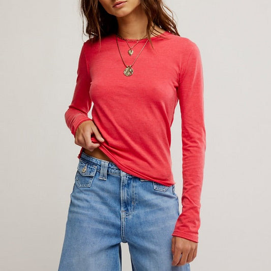 Nova Tee Long Sleeve - Rococco Red