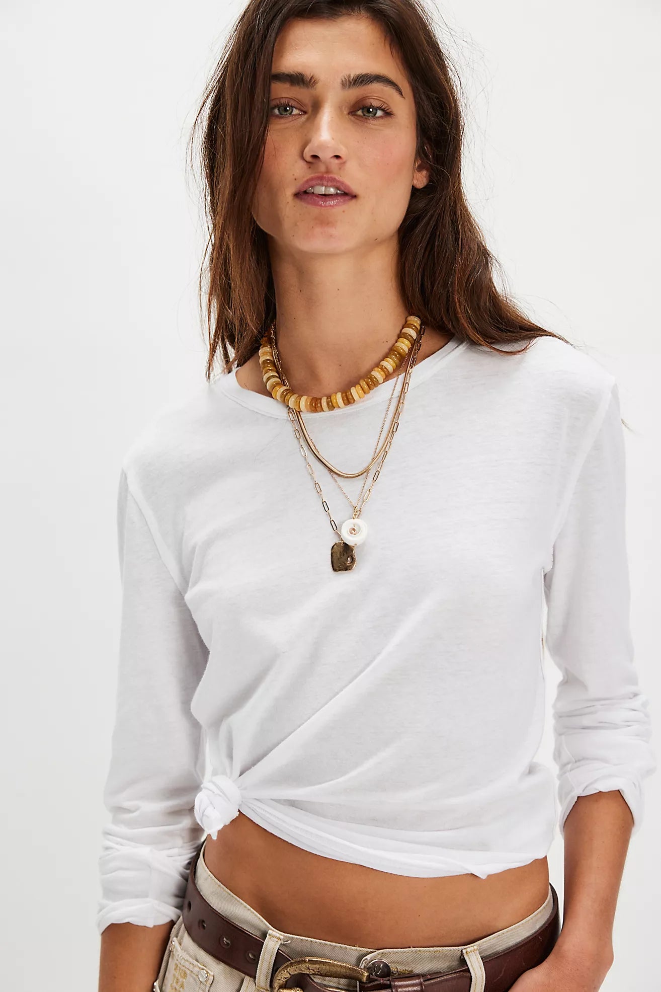 Nova Tee Long Sleeve - Ivory
