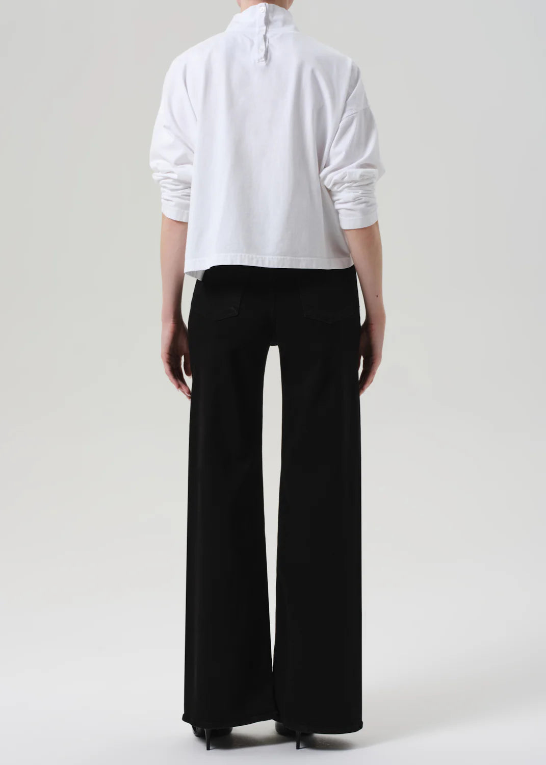 Lyra Long Wide Leg - Plush Black
