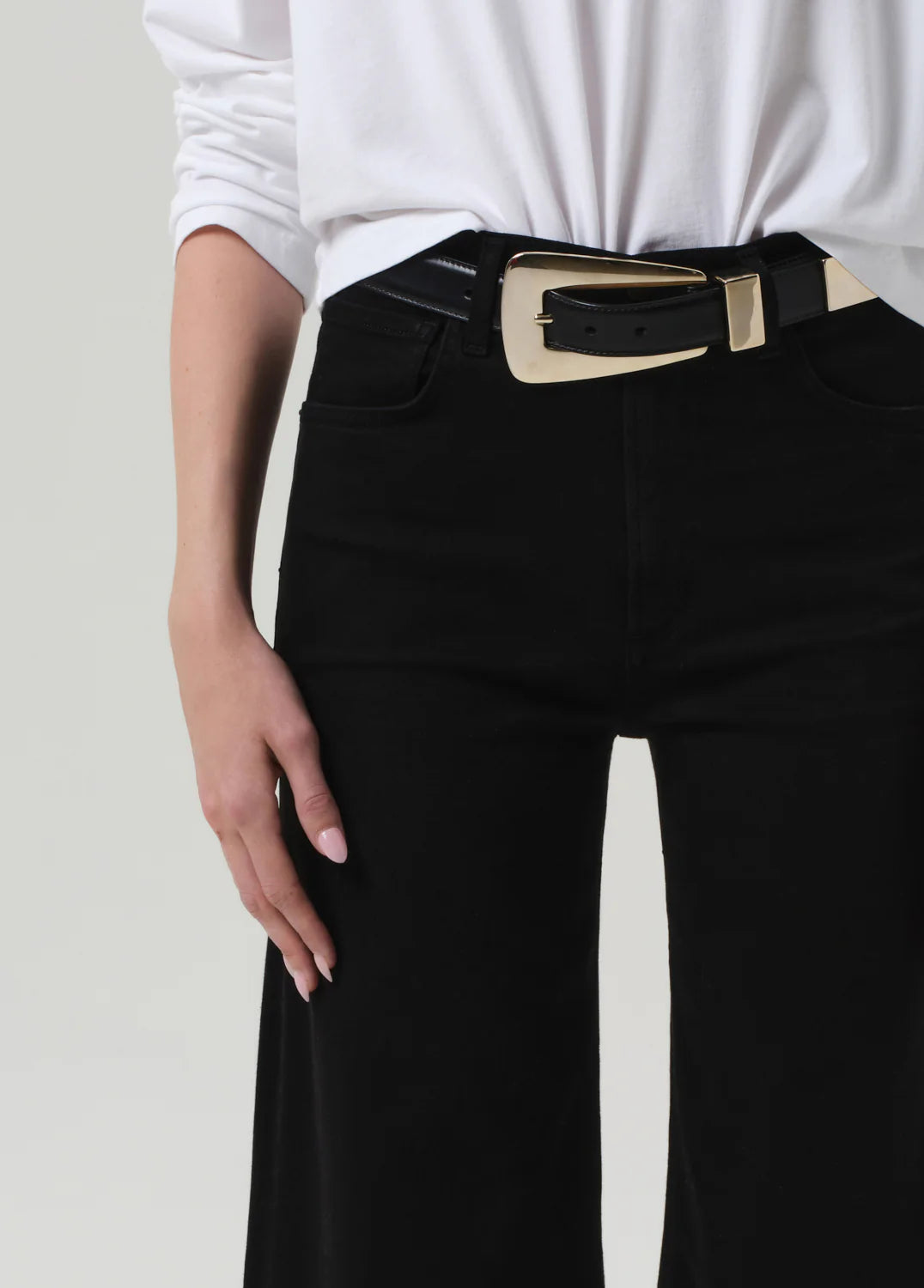 Lyra Long Wide Leg - Plush Black