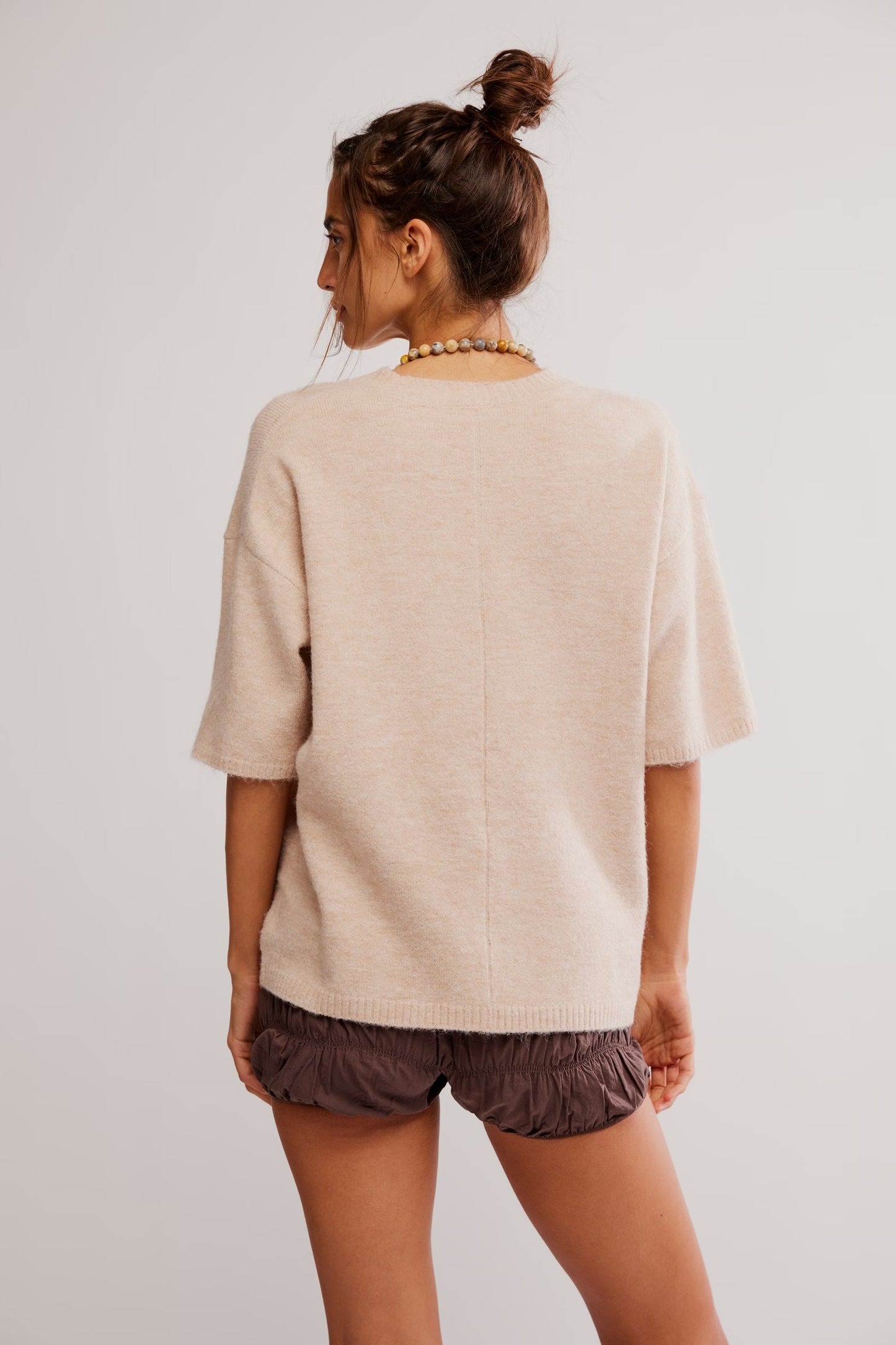 Margot Sweater Tee - Pearl Melange