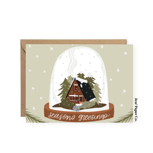 Snow Globe Christmas Card