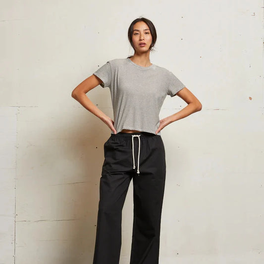 Harley Stripe Tee - Ivory / Black
