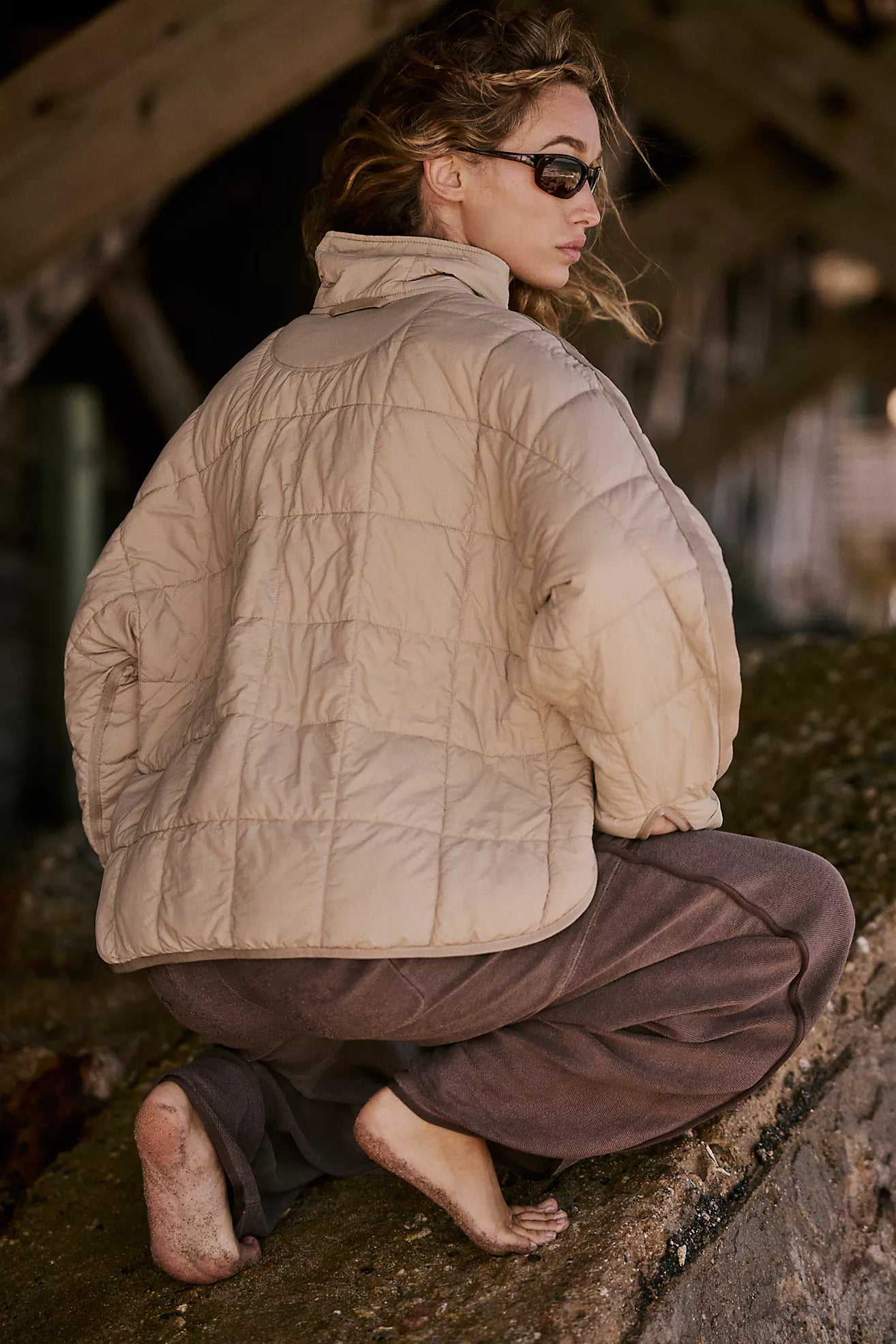 Pippa Packable Puffer Jacket - Doe