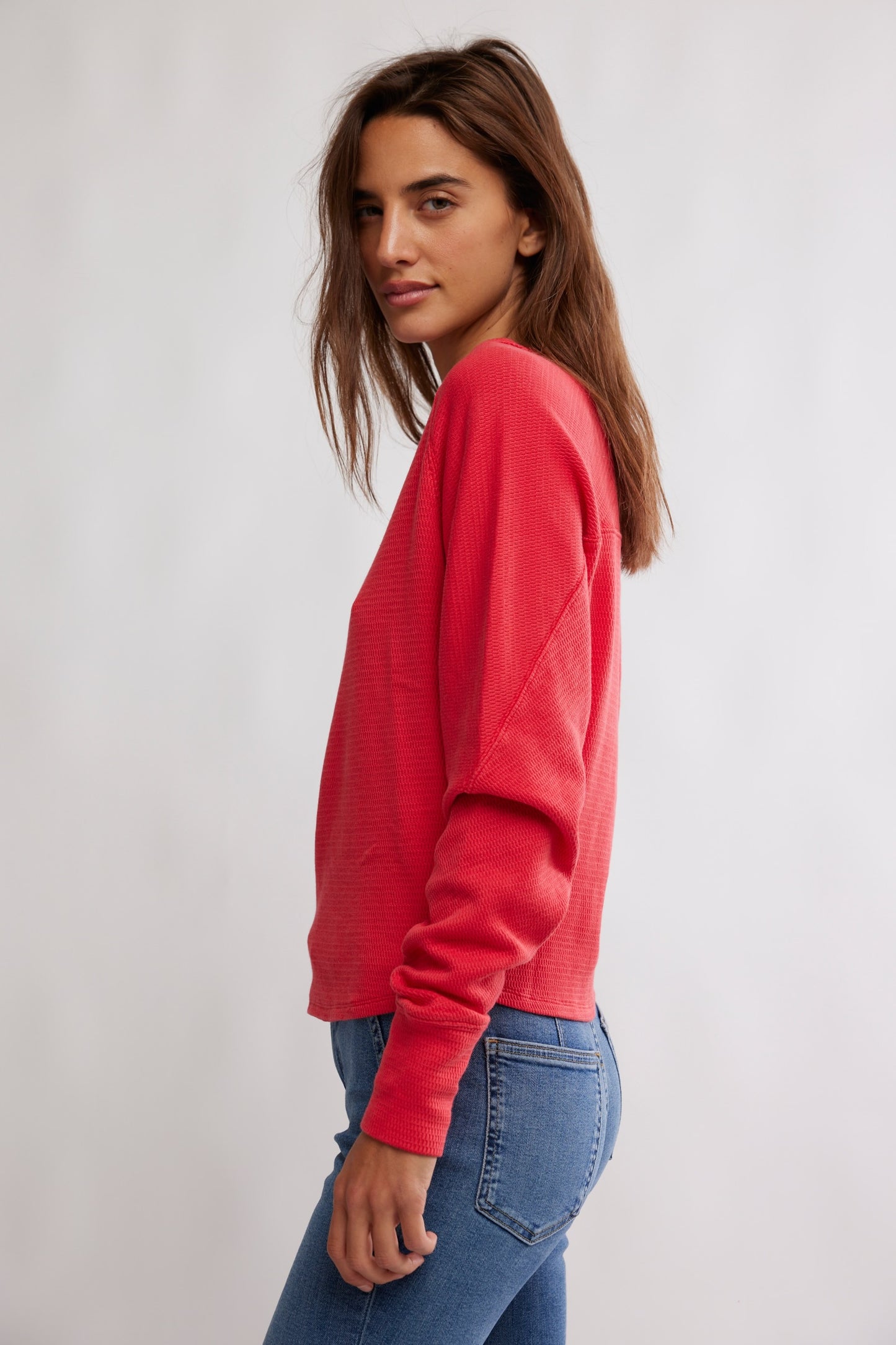 Jess Long Sleeve - Salsa